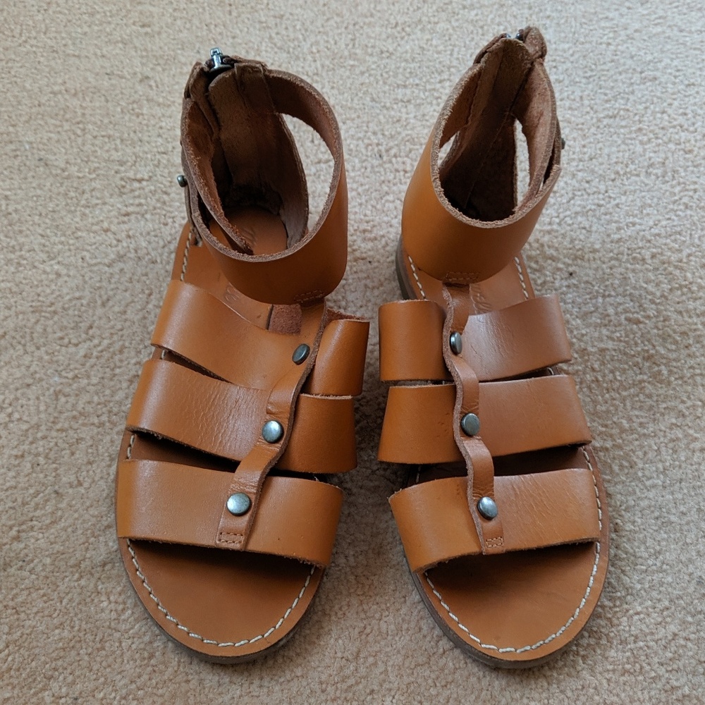 Madewell Gladiator Leather Sandals Size 6